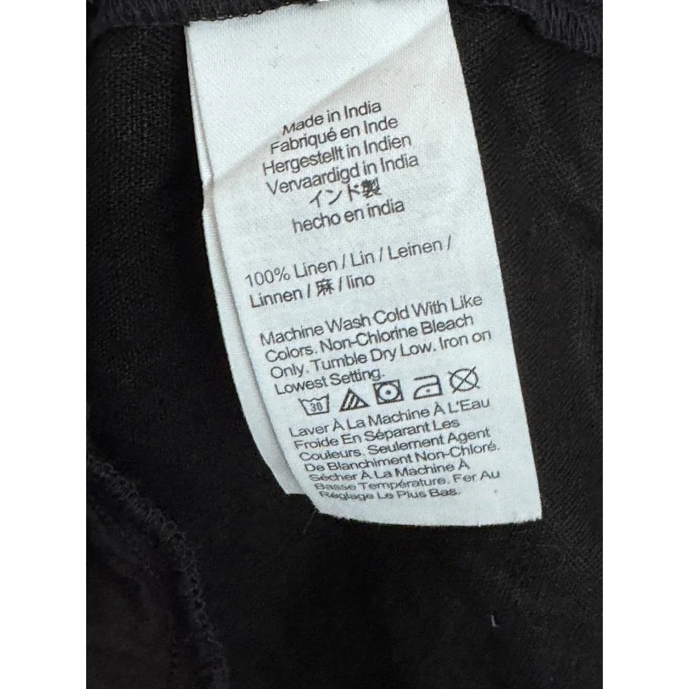 Madewell Black Linen Spaghetti Strap Dress Tank Top 10 Summer Y2K Minimalist